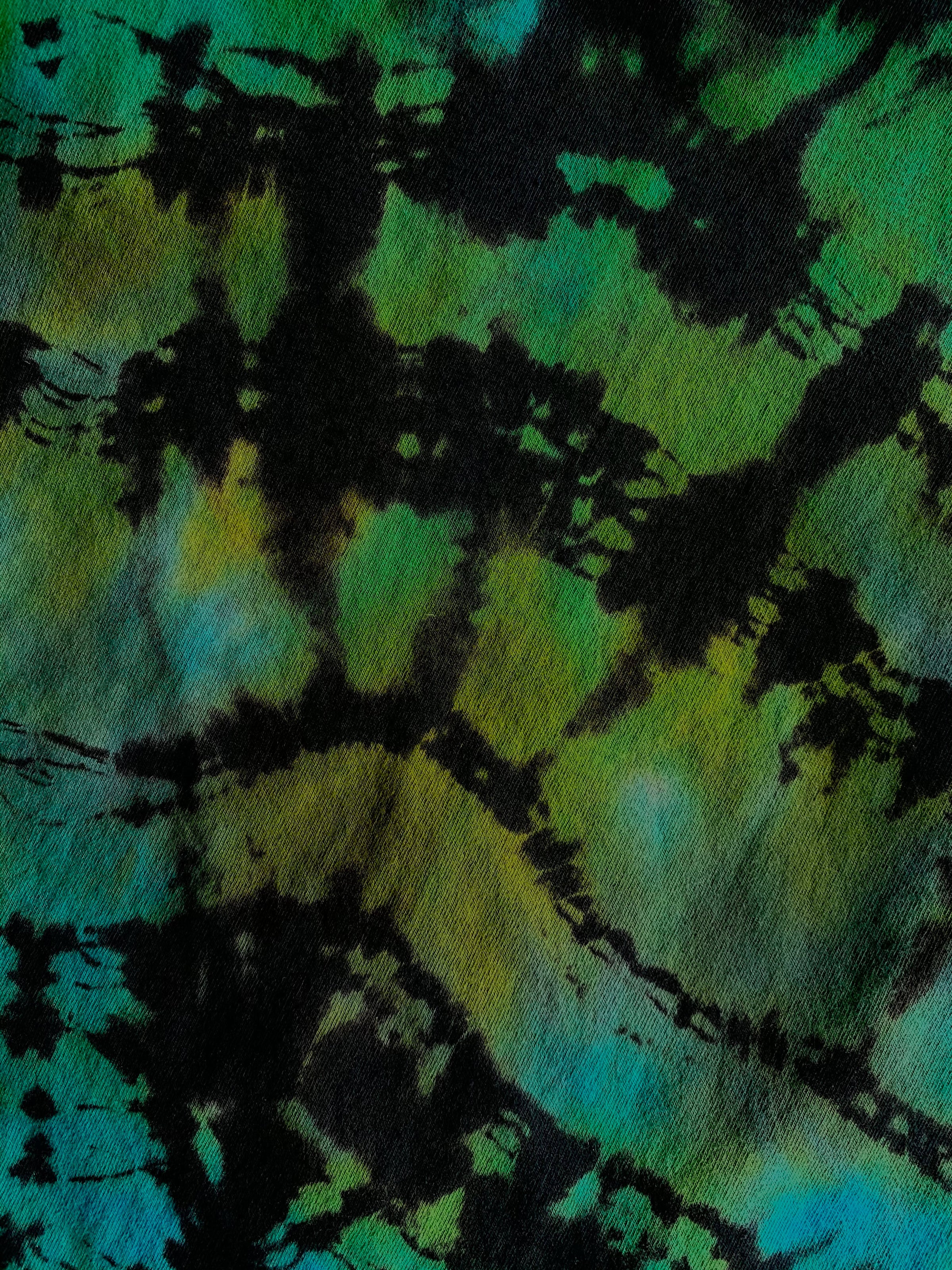 Hand-Dyed 100% Cotton Long Sleeve Crew Neck Tee-Shirt / Colorway